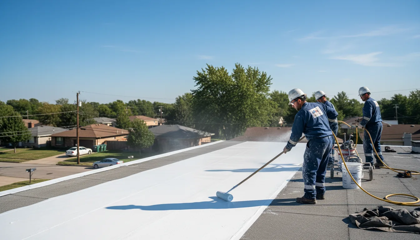 Commercial roof coating in Garfield, KS near me